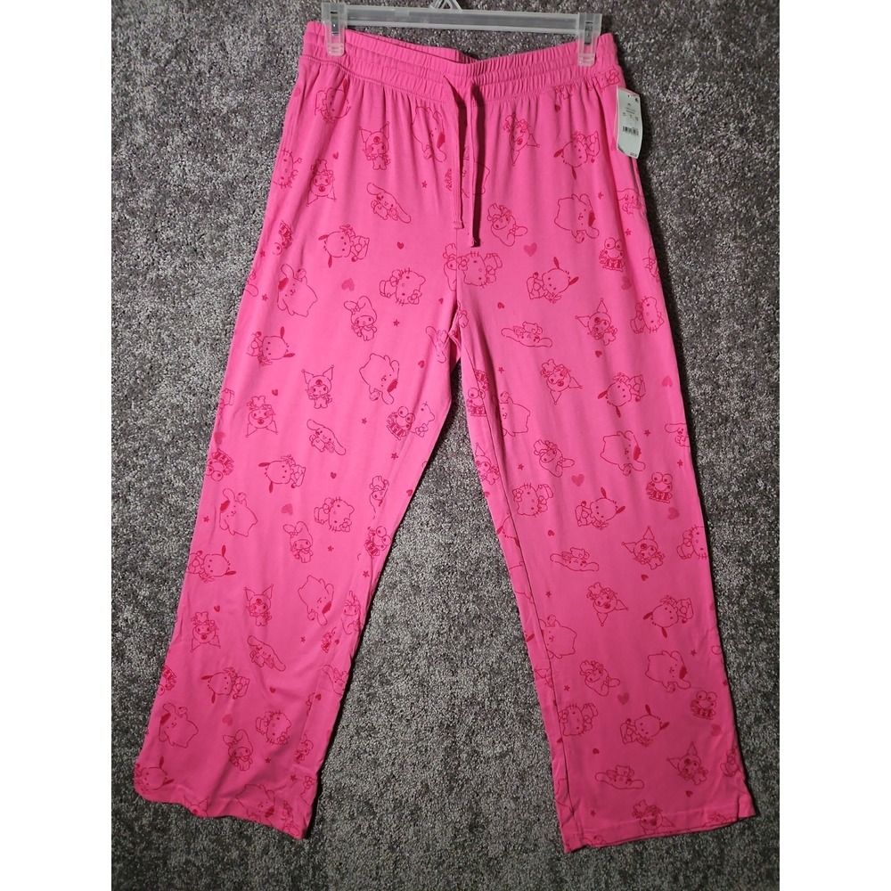 Womens Hello Kitty Pink Lounge Pants. NWT. XL